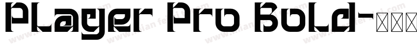 Player Pro Bold字体转换